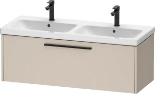 Duravit D-Code Waschtischunterschrank wandhängend Auszug 1, für Doppelwaschtisch  DC46690BD910000