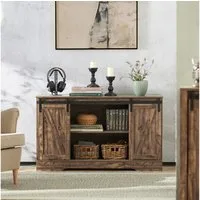 SoBuy Sideboard FSB60, Kommode Küchenschrank Flurschrank Beistellschrank Sideboard, Aufbewahrungsschrank, mit 2 Schiebetüren, verstellbaren Ablage, Küche