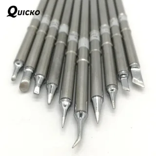 QUICKO T12 Series 10 Piece Soldering Iron Tip Set for 942 Soldering Station High Quality Rapid Heating Precision Tips