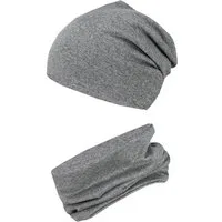 TupTam Beanie Kinder Beanie Mütze Schlauchschal Set aus Jersey und Rippstoff