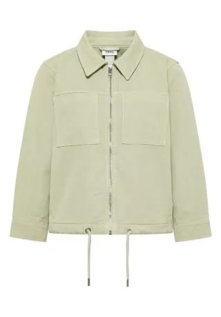 CECIL - Twill Shacket mit Zipper grün - Gr. - S
