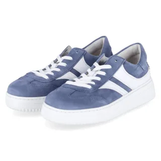Gabor Low Sneaker - Gr. 38 - Blau - Rauleder