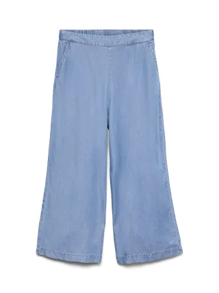 VERO MODA - VMBREE MR WIDE TENCEL CULOTTE GA NOOS Medium Blue Denim - Gr. - S