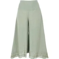 Guru-Shop Relaxhose Palazzohose, 3/4 Hosenrock, bedruckte.. alternative Bekleidung