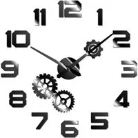 Miraval Wanduhr Miraval DIY Wanduhr Schwarz Ø 119 mm