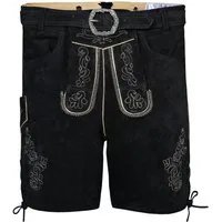 German Wear Trachtenlederhose GW720 Gürtel1902 kurze Trachtenlederhose Lederhosen mit Gürtel