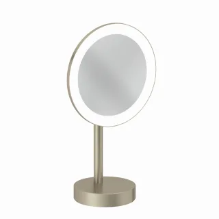 Kludi VELA R LED-Kosmetikspiegel freistehend Stainless Brushed Nickel PVD, 58995N5F 58995N5F
