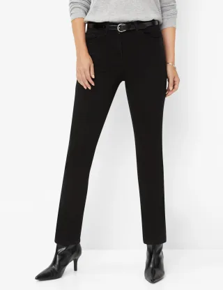 Raphaela by Brax Damen Five-Pocket-Hose Style LORA BLACK, denim schwarz, Gr. 48K