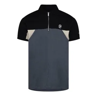C.P. Company - Poloshirt für Herren, mit halbem Reißverschluss, Regulär (Schiefer)