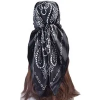 Zaewry Halstuch 90x90cm Kopftuch Bandanas Haartuch für Damen