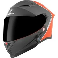 Bogotto Motorradhelm H153 BT SPN Bluetooth Helm, integriertes Kommunikationssystem,geeignet für Brillenträger,vorb