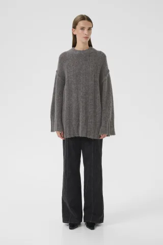 Strickpullover KBBlake Baggy fit dark grey