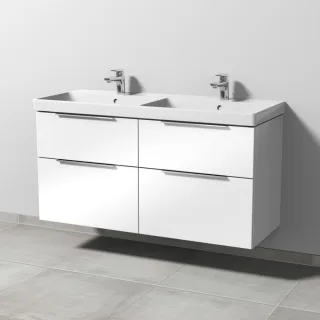 Sanipa 3way Waschtischunterbau zu Villeroy & Boch Avento Waschtisch mit 4 Auszügen, Weiß-Glanz UF62578