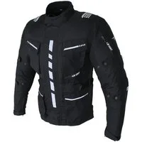 Alpha Speeds Motorradjacke Herren Motorrad Textil Jacke Biker wasserdicht Jacke mit Protektoren Sport, Innenjacke ist trennbar: All Season, Schwarz