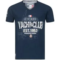 Geographical Norway Kurzarmshirt Geographical Norway T-Shirt Herren Shirt Hemd Sommer Baumwolle Print