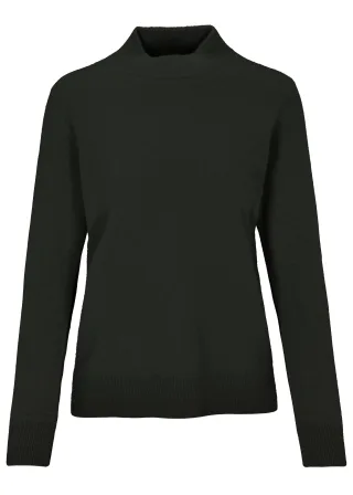 IN LINEA - Pullover, Stehbund,1/1-Arm 901 black - Gr. - 44