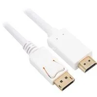 Adapterkabel Displayport 1.2 > HDMI 4K weiß, 3 Meter