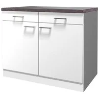 Flex-Well Unterschrank Lucca (B x H x T) 100 x 85 x 60 cm, für viel Stauraum