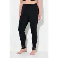 Ulla Popken Funktionshose Leggins Spitzensaum