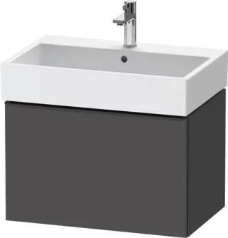 Duravit D-Neo Waschtischunterbau wandhängend Graphit Matt 684x442x440 mm - DE42720BD490000 DE42720BD490000