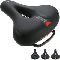 Refined Living Fahrradsattel Bequem Weich Fahrrad Sattel Wasserdicht Atmungsaktiv mit Reflektor (Bequemer Fahrradsättel,Memory Foam, Gel Fahrradsitz, Ergonomischer Fahrradsattel, Bequemer Fahrradsättel für StadtradfahrenBequemer Fahrrad Sattel für Da