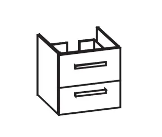 Artiqua 414 Waschtischunterschrank für Avento 4A0055 Castello Eiche quer NB, 414-WU2L-V124-7134-426 414-WU2L-V124-7134-426