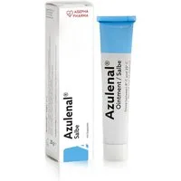 Azulenal Hautcreme Salbe mit Guajazulen – entzündungshemmende Creme 20g, Beruhigende Pflege bei Hautirritationen, Juckreiz und Hämorrhoiden