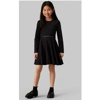 Calvin Klein Jeans Skaterkleid Ls Logo Tape Punto Dress für Kinder bis 16 Jahre und mit Logoschriftzug