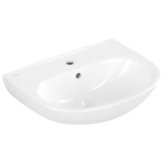 Villeroy und Boch O.novo Waschtisch 4A405501 55x44cm, oval, Hahnloch mit Überlauf, weiß