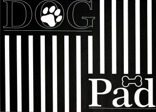 Dog Pad - STRIPES SCHWARZ