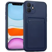 CoolGadget Handyhülle Schutzhülle mit Kartenfach für Apple iPhone 11 6,1 Zoll, Silikon Case Slim TPU Cover Tasche mit Aufbewahrung EC Karte Ausweis