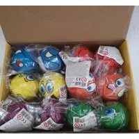 Krüger & Gregoriades Softball lustige Gesichter, Smile Knautschball, Stressball, Ball, Kinderball (12-St), Ideal zum Knautschen, Drücken, Kicken, Stressabbau, Mitgebsel