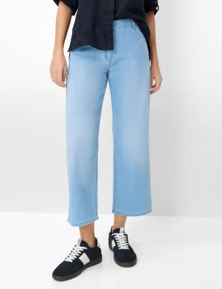Brax Damen Culotte Style MAINE S USED LIGHT BLUE, denim hellblau, Gr. 46K