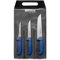 F. DICK Messer-Set Messer Set ErgoGrip 3-teilig Art.Nr.: 82559000 (3-tlg), Ausbeinmesser (13cm), Ausbeinmesser (15cm), Blockmeser (21cm)