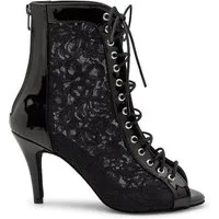 Dancing Queens Magnet Aura Tanzschuhe Lack - Absatz 8.5 cm thin High-Heel-Sandalette Heels, Salsa Bachata Standardtanz Discofox
