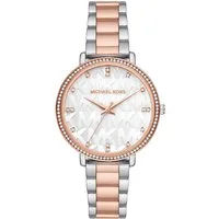 MICHAEL KORS Quarzuhr PYPER MK4920, Armbanduhr, Damenuhr, Edelstahlarmband, analog, Glassteine