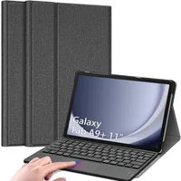 Fintie Hülle für Samsung Galaxy Tab A11+ Plus 11" 2025/Tab A9+ Plus 11'' 2023 Tablet-Tastatur (Deutscher Tastatur mit Touchpad Magnetisch Abnehmbarer Keyboard)