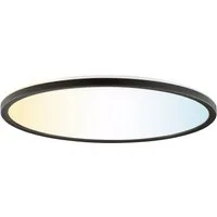 Hanseatic LED Panel DLP220A, CCT - über Fernbedienung, LED fest integriert, warmweiß - kaltweiß, Deckenlampe, Deckenleuchte, dimmbar, CCT über Wandschalter, Backlight