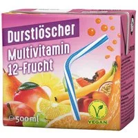 DURSTLOESCHER Softgetränk, Durstlöscher Multivitamin Fruchtsafterfrischungsgetränk 500ml