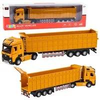 Wisam Spielzeug-Auto LKW-Kipper, Metallkabine, Lichter, Geräusche, gelb