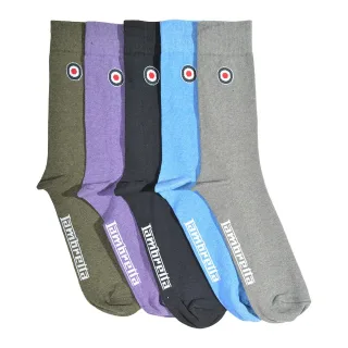 Lambretta Herren Einfarbige Socken (5er-Pack) (Grau/Marineblau/Khakigrün/Blau/Weinrot)