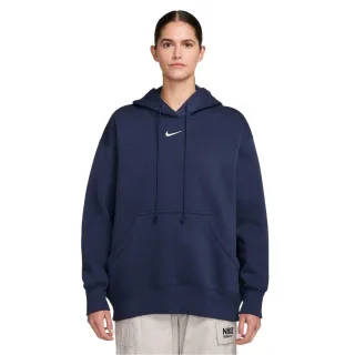 Nike - Kapuzenpullover für Damen, Zum Überziehen, Fleece, Übergroß (Mitternachtsblau)