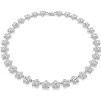 Swarovski Collier Swarovski Damen-Kette Metall Swarovski-Kristall
