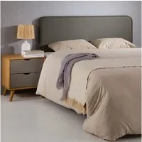 IDIMEX Kopfteil CELEST, Bettkopfteil Doppelbett 160cm Headboard Wandmontage Kunstleder grau