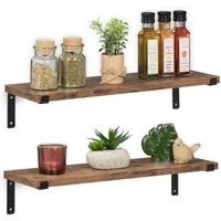 relaxdays Wandregal industrial im 2er Set
