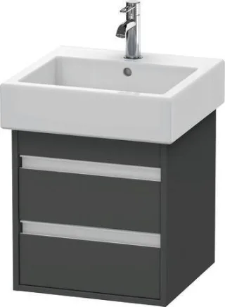 Duravit Ketho Waschtischunterbau wandhängend Graphit Matt 450x440x480 mm - KT663504949 KT663504949