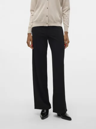 VERO MODA - VMBERLIN ZAMIRA MW WIDE PANT NOOS Black - Gr. - 34