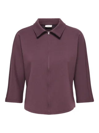 JDY - Sweatjacke mit 3/4-Arm violet - Gr. - S