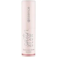 Essence Lippenstift SATIN GLOW LUMINOUS SHINE LIPSTICK, 3-tlg., Satin-Finish, langanhaltend, Farbintensiv, hohe Deckkraft