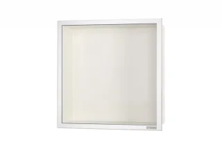 ESS BOX 10 Creme Wandnische 30x30x10 cm mit Rahmen Poliert, inkl. Rohbauset, BOX-30x30x10-PC BOX-30x30x10-PC